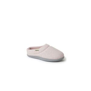 Dearfoams -  Women's Lacey Rib Knit House Shoe Clog S Pink